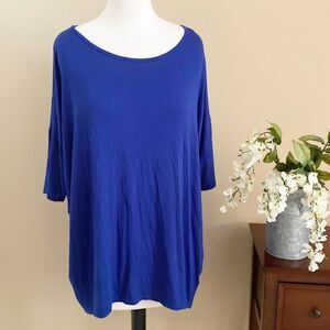 LuLaRoe Blue Short Sleeve Shirt